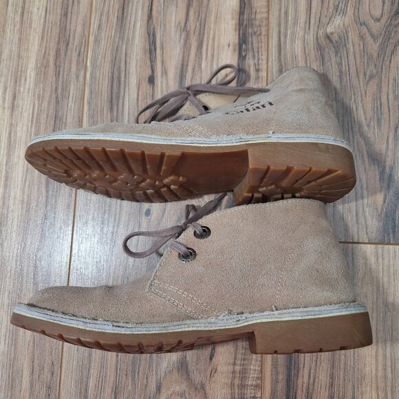 Echts Leder cream suede safari chukka boots size 39 - Picture 5 of 7